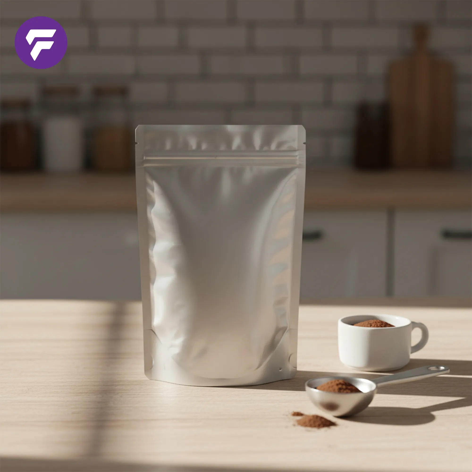 4.5" x 6.5" Standup Silver Pouch