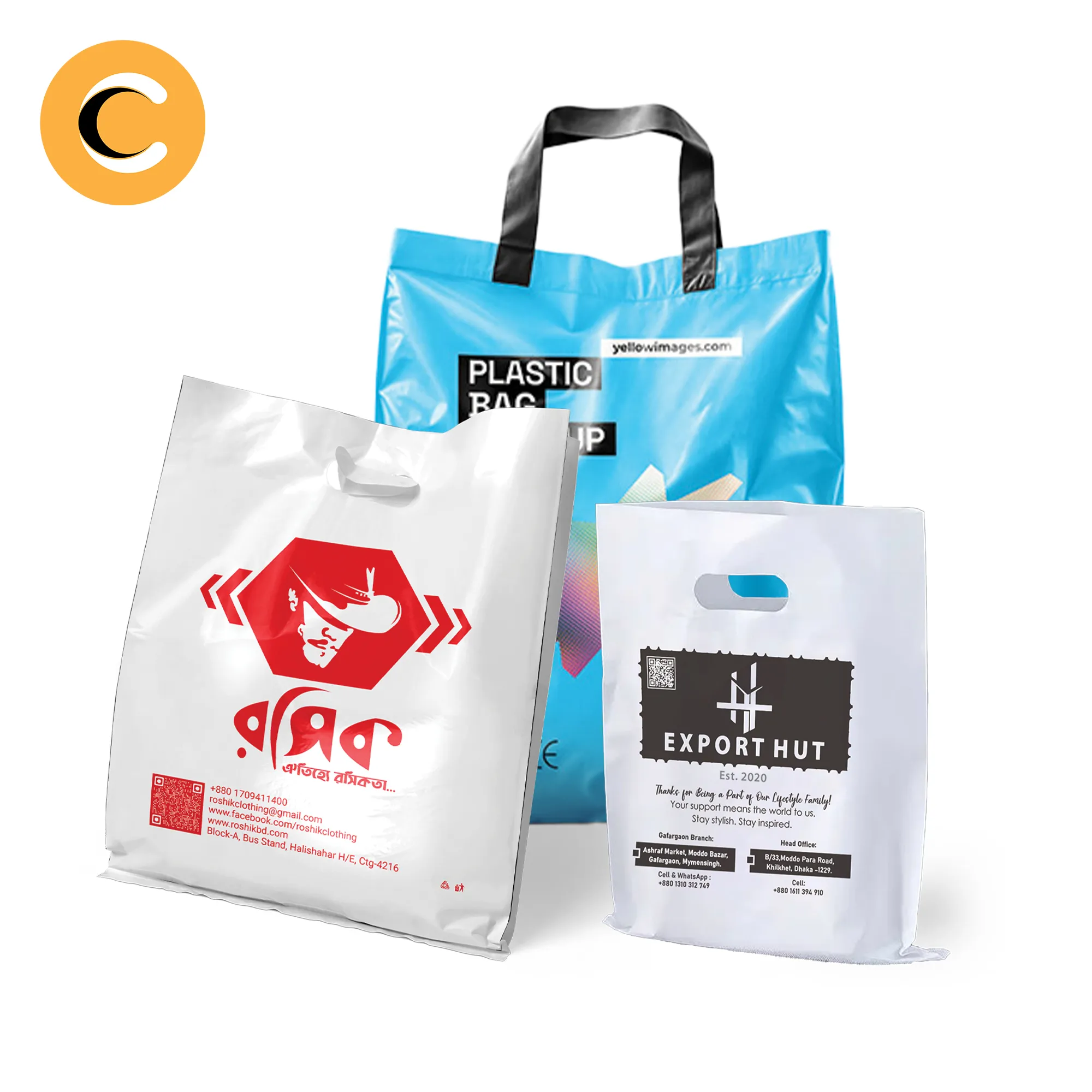 D-Cut Plastic Shopping Bag