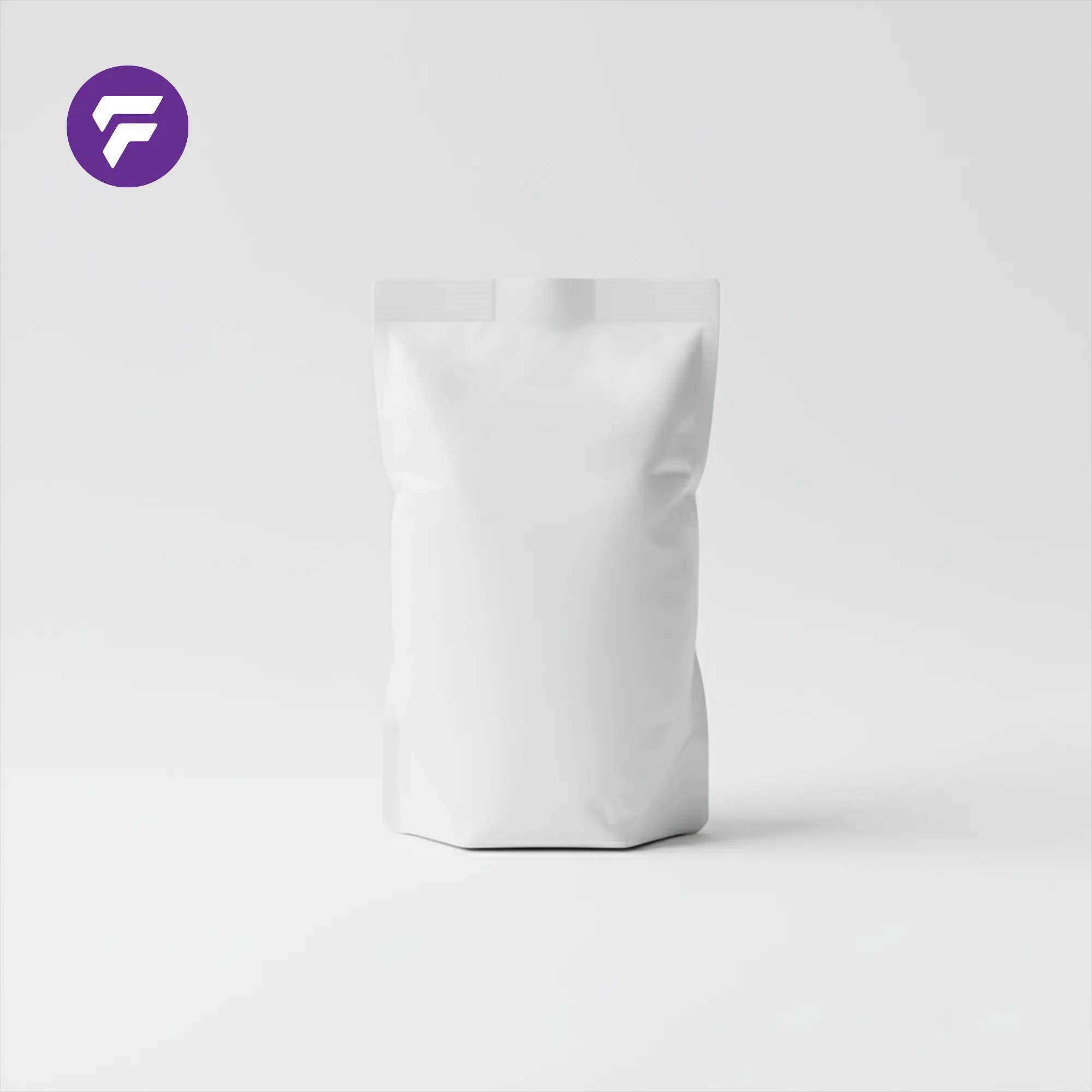 06" x 11" Milk Pouch Pack -(Inside Black & Outside White)